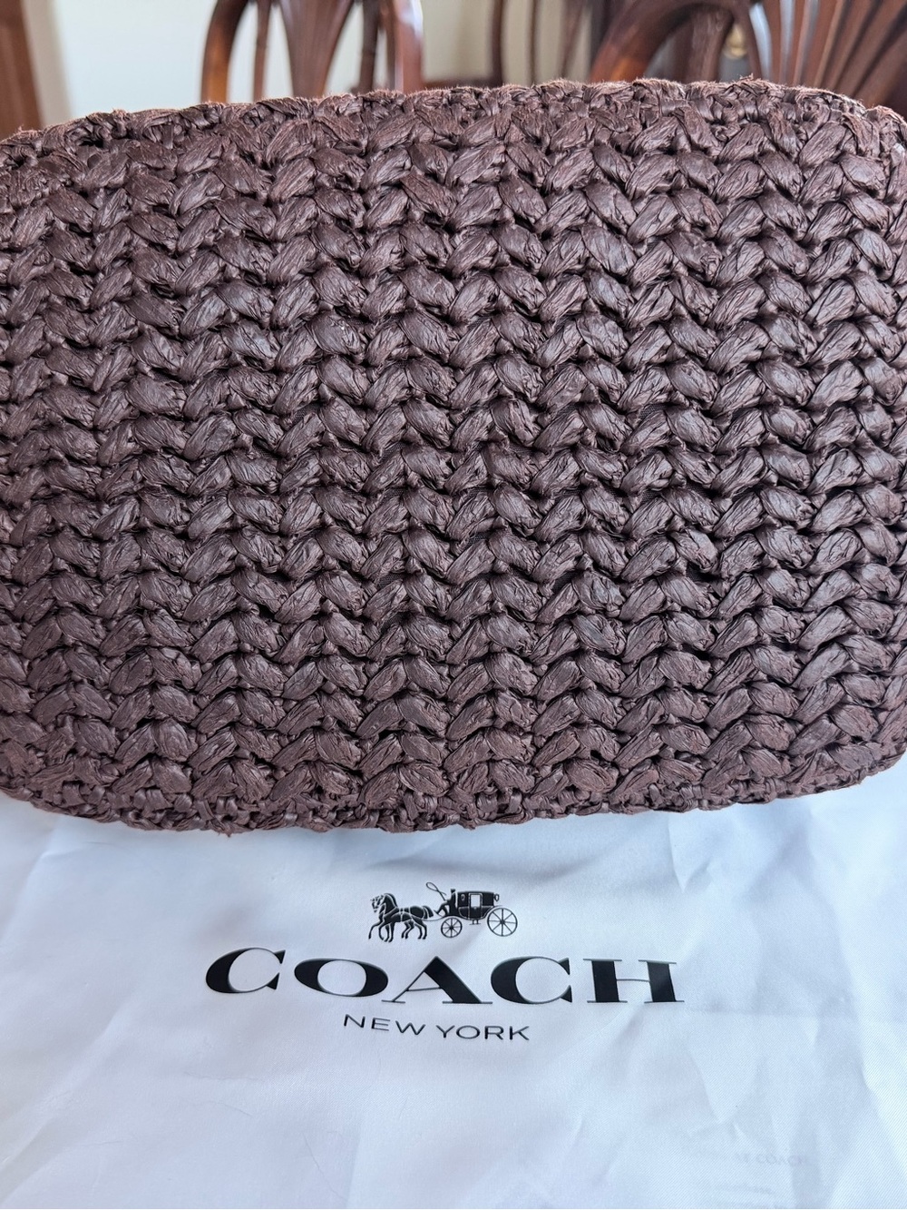 Coach Kisslock Frame Bag 27 in Brass/Maple - Picture 5 of 10